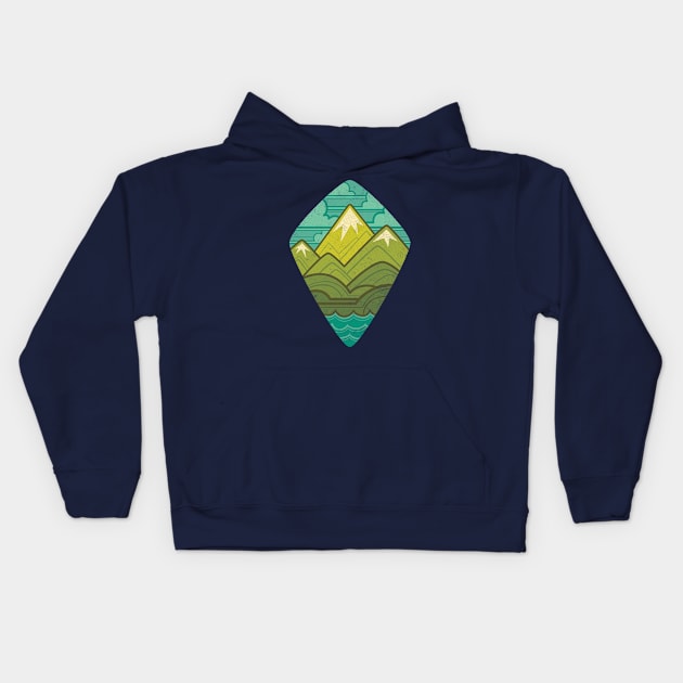 Sea to Sky Kids Hoodie by Waynem